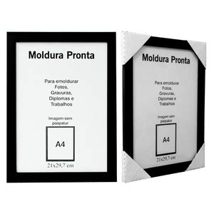 Moldura Quadro A4 21x30cm Certificado Diploma Vidro Leroy Merlin