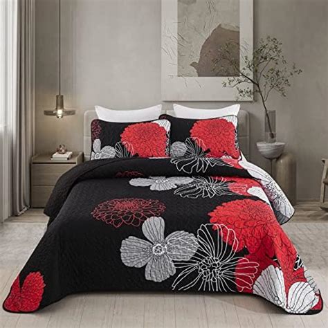 Wongs Bedding Couvre Lit X Cm Motif Fleurs Vertes Jet De Lit