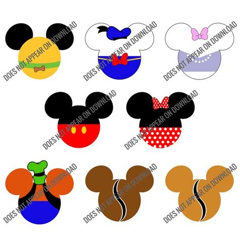 Mickey Mouse Ears Svg Etsy