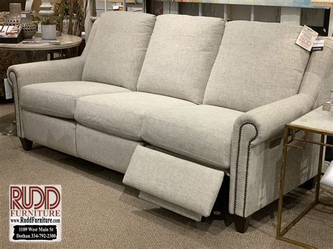 M000-72M Bassett Magnificent Dual Reclining Power Sofa | Rudd Furniture