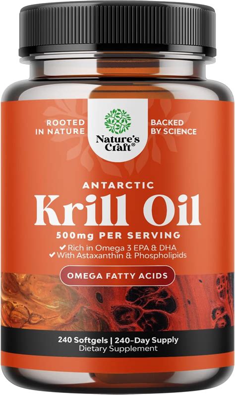 Amazon Antarctic Krill Oil Mg Softgels Omega Krill Oil