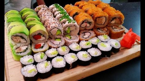 Como Hacer Sushi Formas Diferentes Youtube