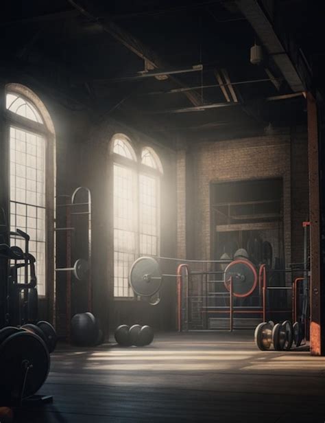 Premium Photo | Powerful fitness gym background