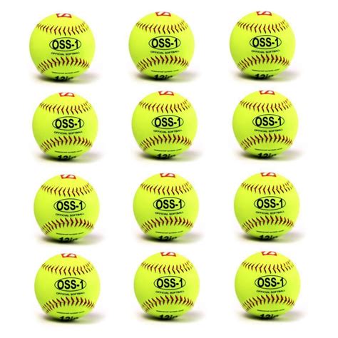 Barnett OSS-1 Barnett Practice SoftBall Balls, Size 12 Inches, Yellow ...