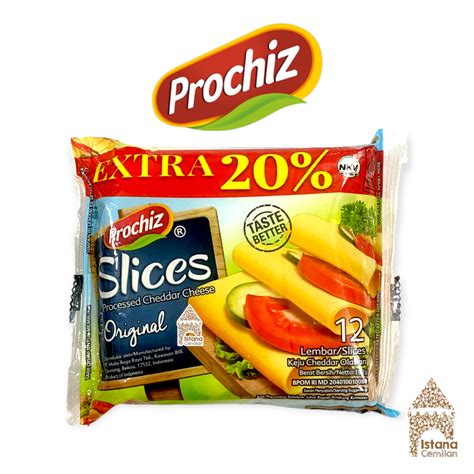 Jual Prochiz Slices Original Keju Cheddar Cheese Isi Lembar