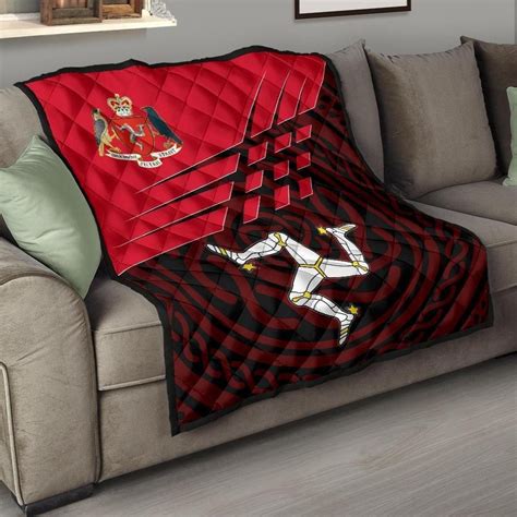 Aio Pride Isle Of Man Premium Quilt Isle Of Man Symbol With Celtic P