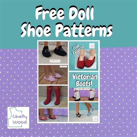 Free Sewing Patterns for Making Doll Shoes for Various Dolls (Gallery ...