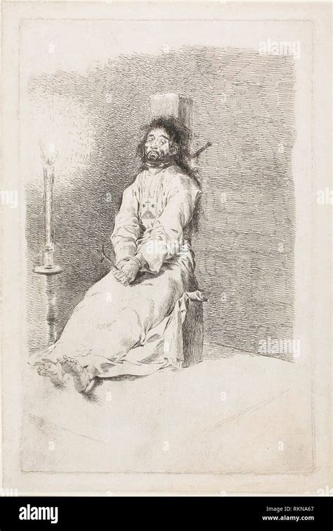 The Garrotted Man Francisco Jos De Goya Y Lucientes