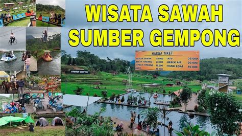 WISATA SAWAH SUMBER GEMPONG TRAWAS MOJOKERTO JAWA TIMUR YouTube