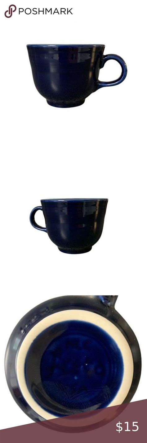 Fiesta Cobalt Blue Tea Cup No Saucer Blue Coffee Cups Coffee Mug