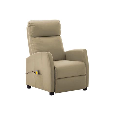 Fauteuil De Massage Inclinable Cappuccino Similicuir à Prix Carrefour