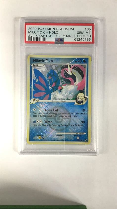 2009 Pokemon Platinum Supreme Victors 35 Milotic C Holo Crosshatch 2009