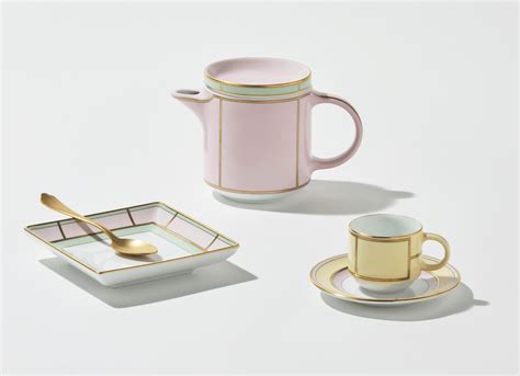 Yellow Coffee Saucers Diva GINORI 1735