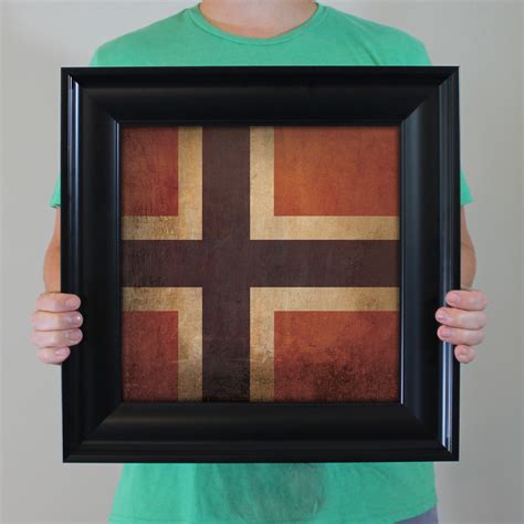 Norway Flag Art by City Prints - The Map Shop