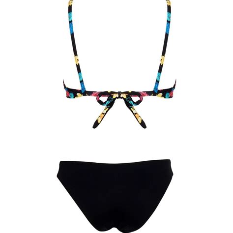 gsecret Γυναικείο set μαγιό τρίγωνο floral ντραπέ σχέδιο bikini κανονική γραμμή Καλύπτει B cup