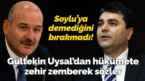 DP Genel Başkanı Gültekin Uysal dan hükümete zehir zemberek sözler