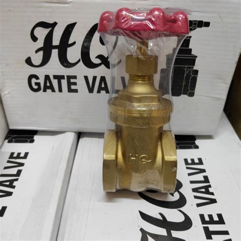 Jual Gate Valve Brass Kuningan Merk Hq Ukuran 1 Inch Shopee Indonesia