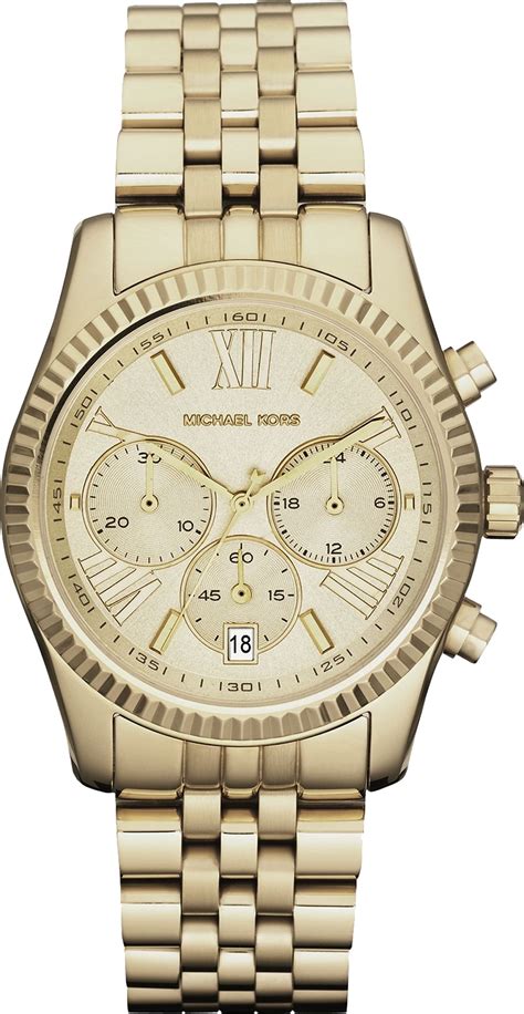 Michael Kors Mk5556 Lexington Champagne Chronograph Watch 38mm