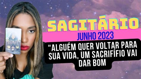 SAGITÁRIO Alguém quer voltar para sua vida um sacrifício vai dar