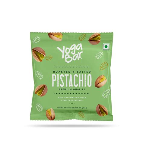 Yogabar Premium Pista 40 Grams Roasted Salted Pista Crunchy Pistachios