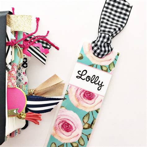 Personalized Bookmark Ribbon Bookmark Custom Bookmark T Etsy