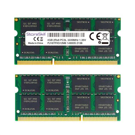 Storeskill Memoria Ram Ddr3 Ddr3l 204pin Sodimm 8gb 2gb 1333mhz 1600mhz