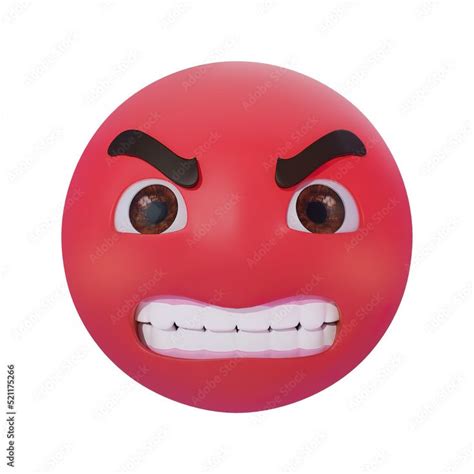 Very Angry Red Smiley Face