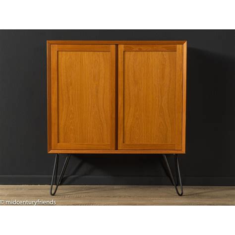 Vintage Teak Highboard With Two Doors By Poul Cadovius Denmark 1960s