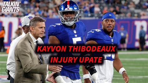 Injury Update Kayvon Thibodeaux MCL Sprain For Giants YouTube