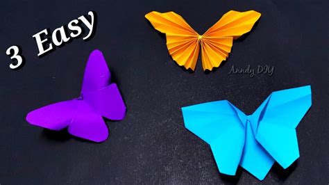 3 Easy Origami Butterfly Paper Craft Idea S Diy Paper Crafts