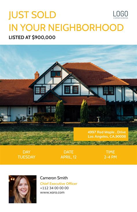 Real Estate Just Sold Flyer Templates - Xara Cloud