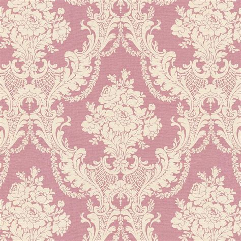 Rose Pink Damask Fabric By The Yard Pink Damask Background HD Phone