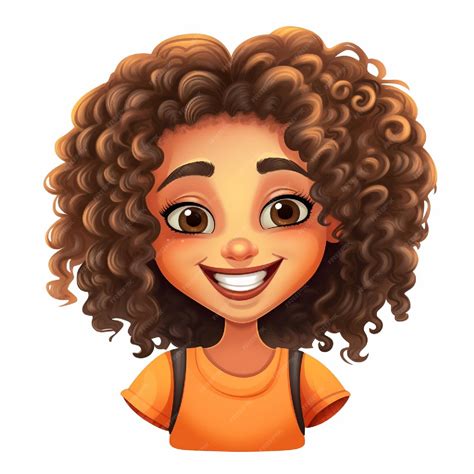 Cute Cartoon Curly Redhead Girl With Illustrations Creative 46 Off