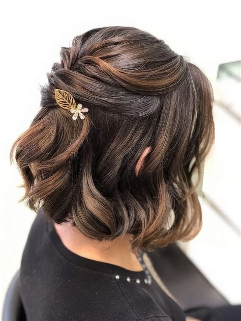 half updos for short hair 1
