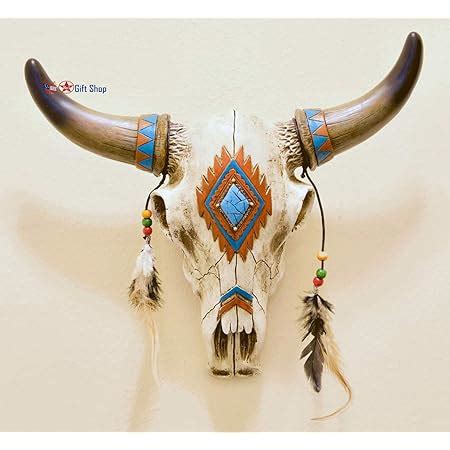 Amazon DeLeon Collections Rustic Southwest Bull Skull With