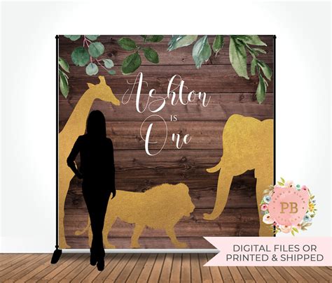 Safari Backdrop Jungle Backdrop Safari Party Wild One Etsy