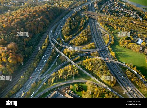 Autobahnkreuz Kaiserberg Interchange Spaghetti Junction A Motorway