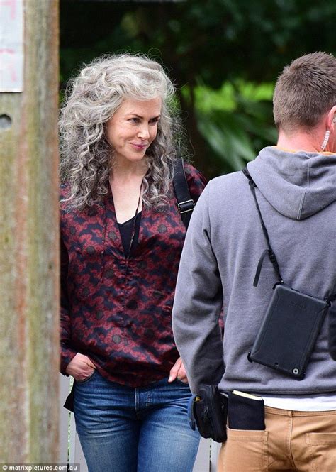 Nicole Kidman Is Almost Unrecognisable In Grey Wig During Filming