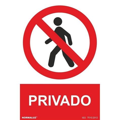 Señal prohibido acceso privado PVC 0 7mm NMZ SIA Suministros