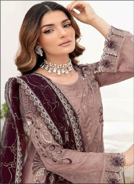 Chevron By Khas Faux Georgette Pakistani Salwar Suits Catalog The