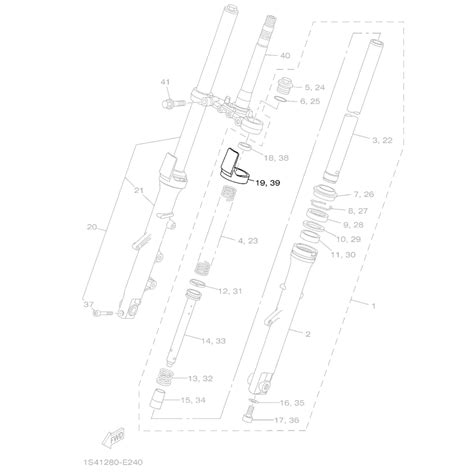 Motos Neno Shop Capa Da Bengala Garfo Original Yamaha Para YS 250 Fazer