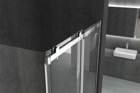 Buy Durovin Bathrooms L Shape Rectangular Frameless Shower Enclosure