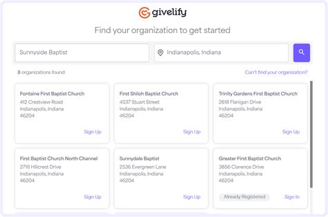 Sign Up Your Place of Worship
