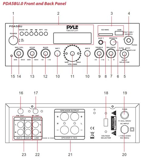 Pyle Wireless Bt Stereo Amplifier User Manual