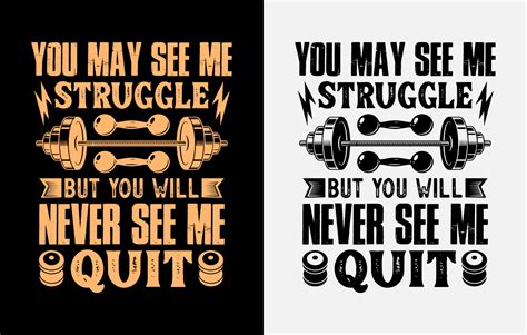 Gym T Shirt Design Gym Motivational Quote Workout Inspirational T Shirt Design Fitness T