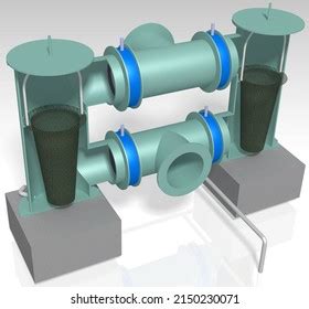 3d Illustration Duplex Basket Strainer Stock Illustration 2150230071 ...