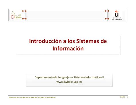 Introduccion a los Sistemas de Informaci Introducción a los Sistemas