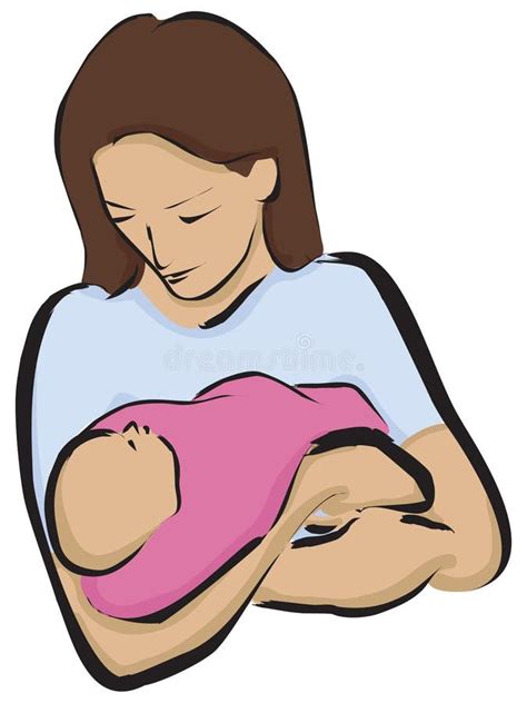 Mother With Newborn Stock Vector Illustration Of Newborn