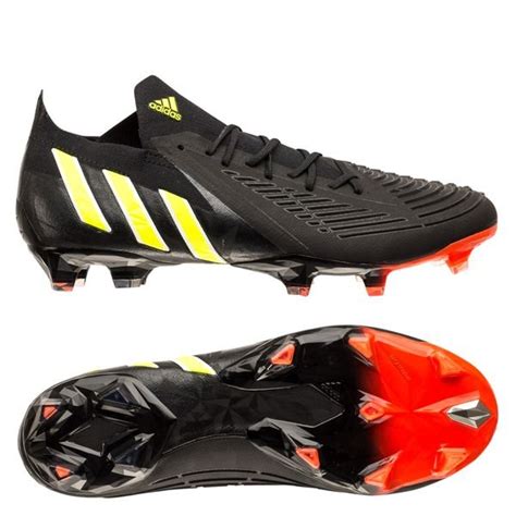 Adidas Predator Edge Low Fg Shadowportal Noir Jaune Rouge