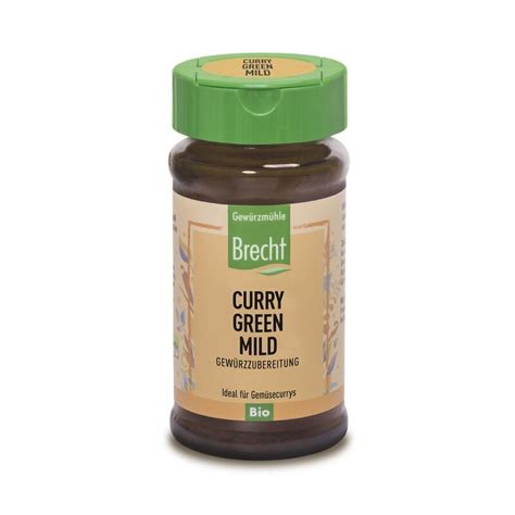 Gewürzmühle Brecht Curry green mild Bio 30g ekomarkt de